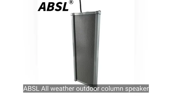 PA Speaker 110V 30W Aluminum All Weather Outdoor Column Speaker with Tweeter 