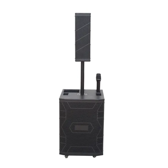 Portable Powered Column Speaker 15 Inch Active Line Array Speaker Outdoor Stereo System 